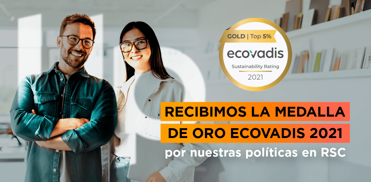 Medalla de oro ecovadis 2021