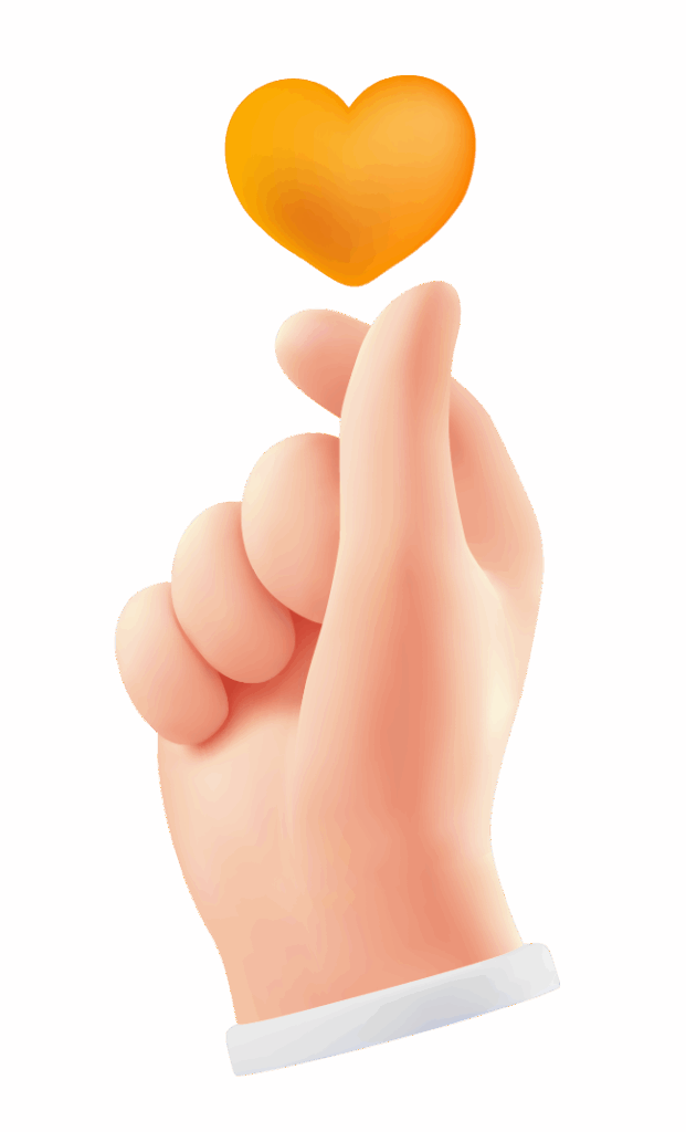 Hand heart